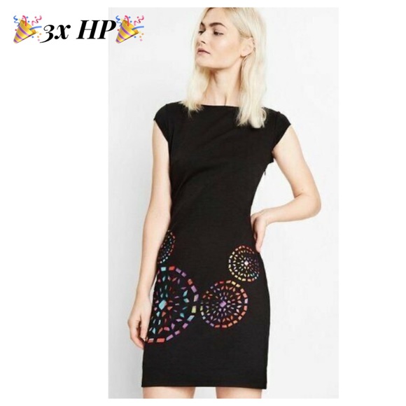 Desigual Dresses & Skirts - Desigual Olimpic Cut Out Striped Lined Dress